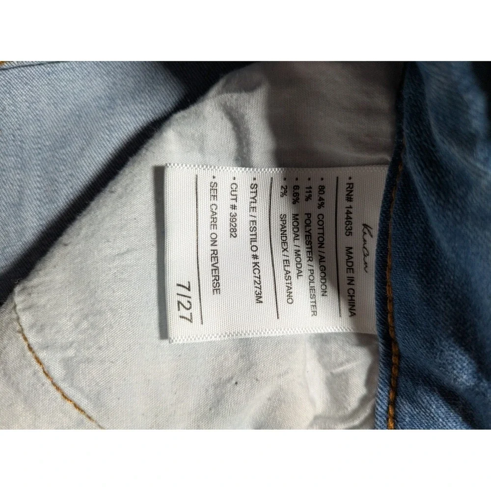 KanCan‎ Jeans Women's 7/27 Button Fly Denim Blue Estilo